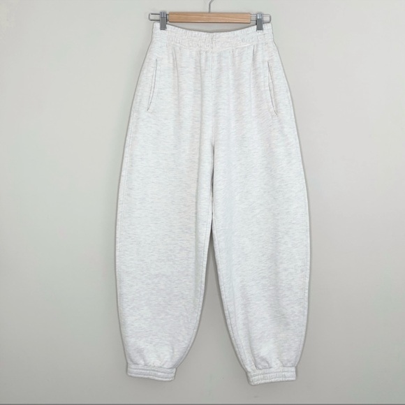 NEW Agolde Balloon Sweatpants Oatmeal Heather - Picture 6 of 15